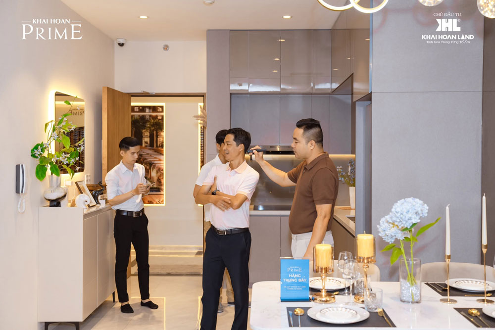 Căn hộ mẫu thực tế được hoàn thiện chỉn chu giúp khách hàng trực tiếp kiểm chứng chất lượng bàn giao