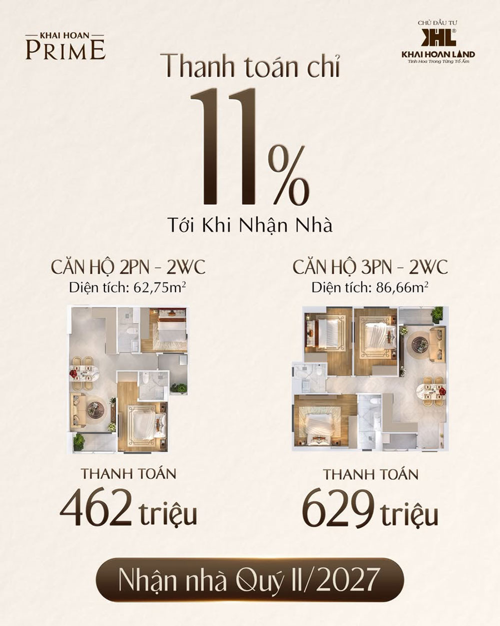 Chuỗi chương trình ưu đãi Khải Hoàn Prime đặc biệt giúp khách hàng dễ dàng sở hữu chốn an cư cao cấp ven sông
